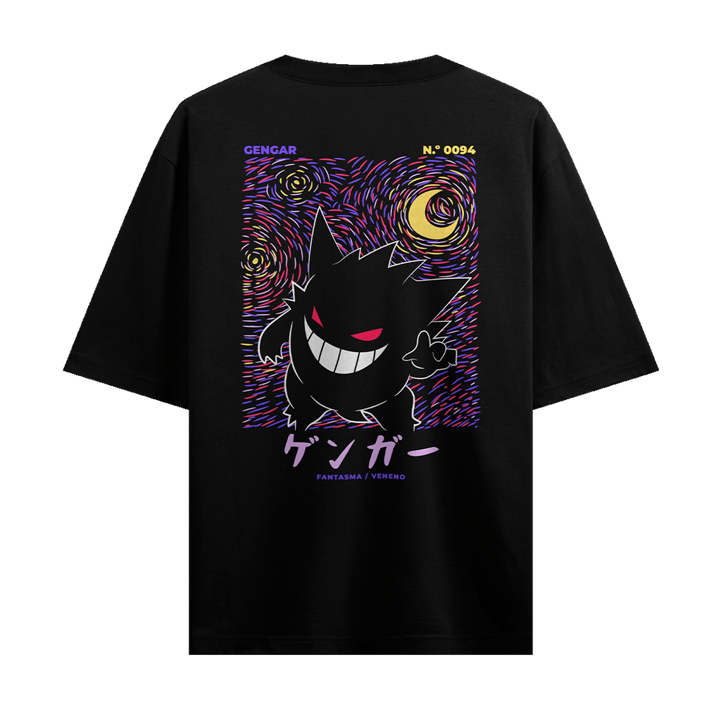 Camiseta Oversize - Gengar Pokemon