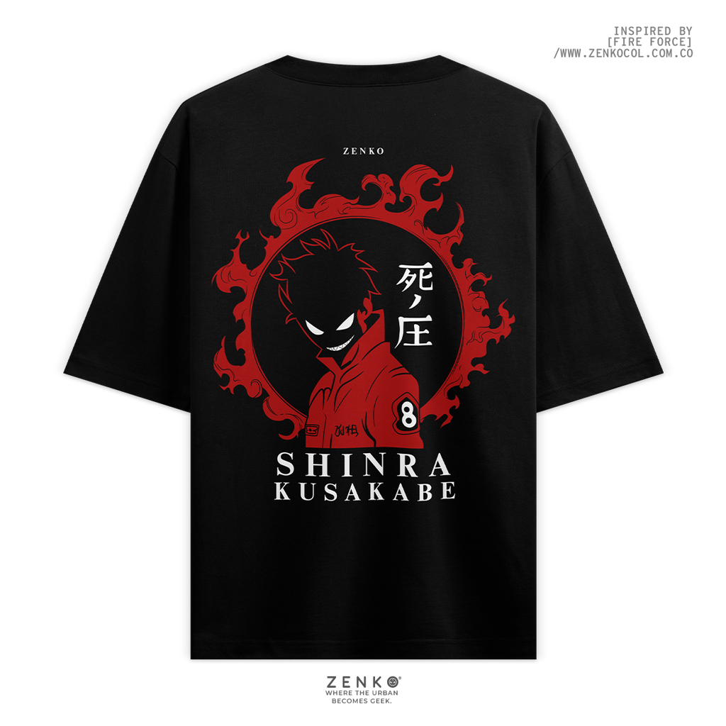 Camiseta Oversize - Shinra Fire Force