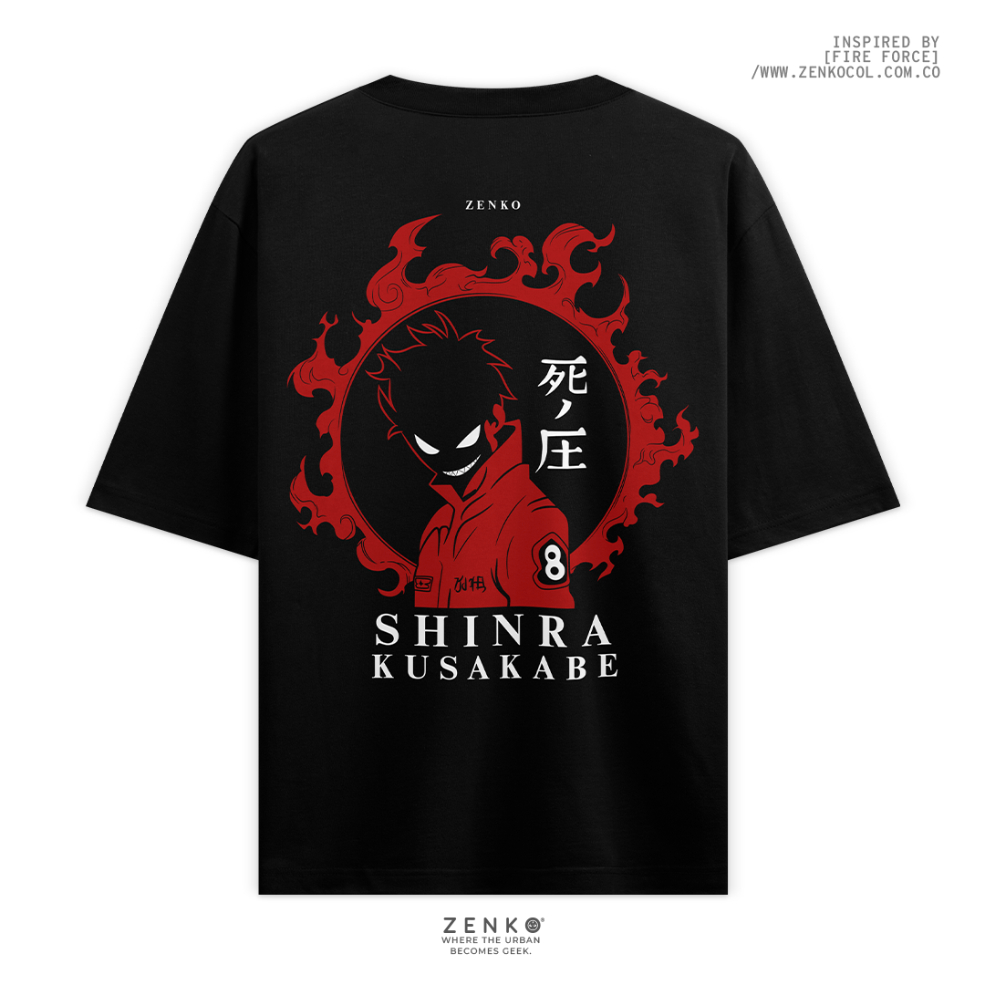 Camiseta Oversize - Shinra Fire Force
