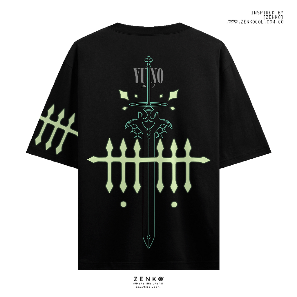 Camiseta Oversize Yuno | Black Clover Edition (Glow in the Dark)