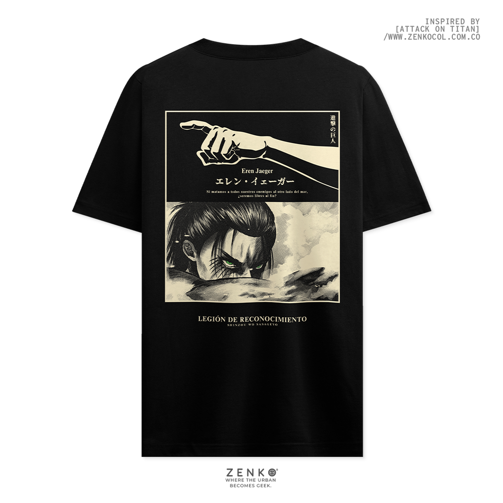 Camiseta Regular Fit -  Eren Yeager