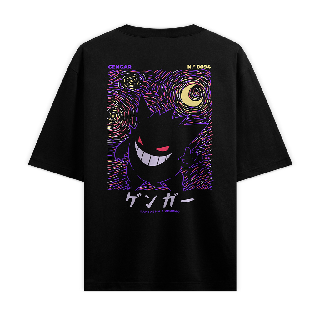 Camiseta Oversize - Gengar Pokemon