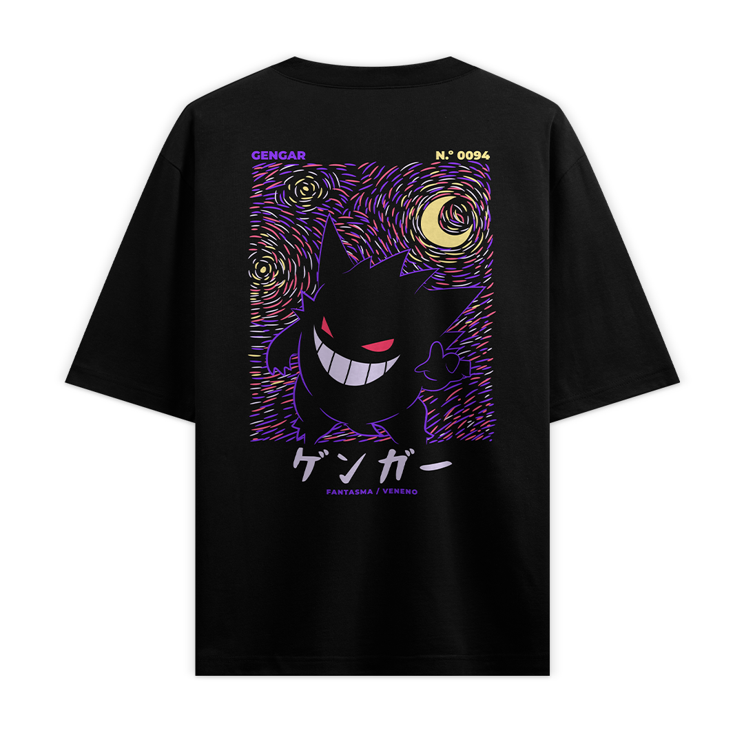 Camiseta Oversize - Gengar Pokemon