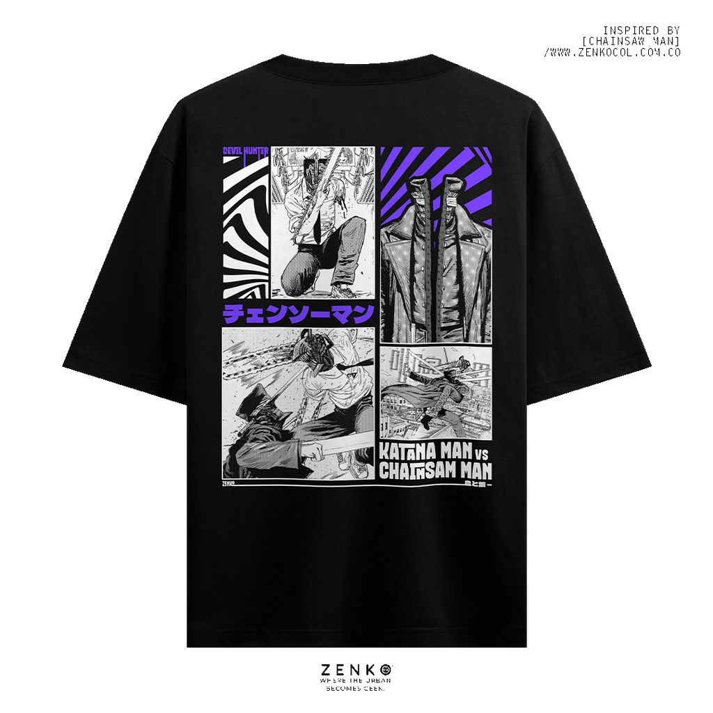 Camiseta Oversize  - Chainsaw Man