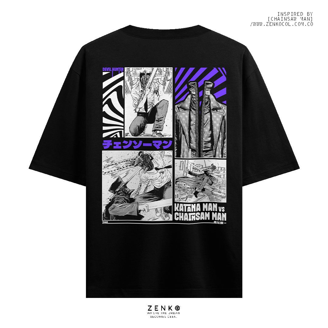 Camiseta Oversize  - Chainsaw Man