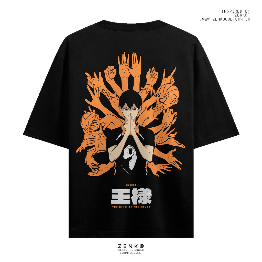 Camiseta Oversize - Haikyuu 'King of the Court'