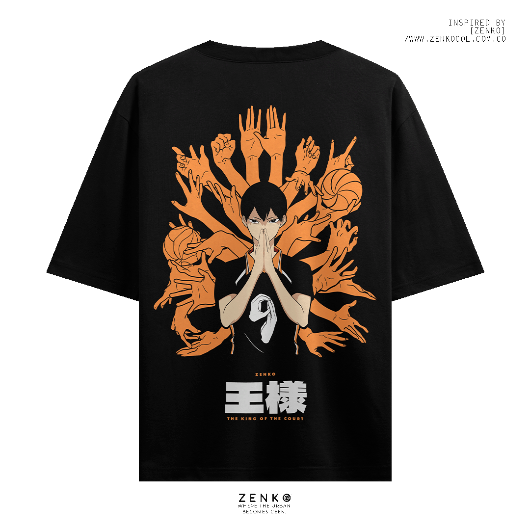 Camiseta Oversize - Haikyuu 'King of the Court'