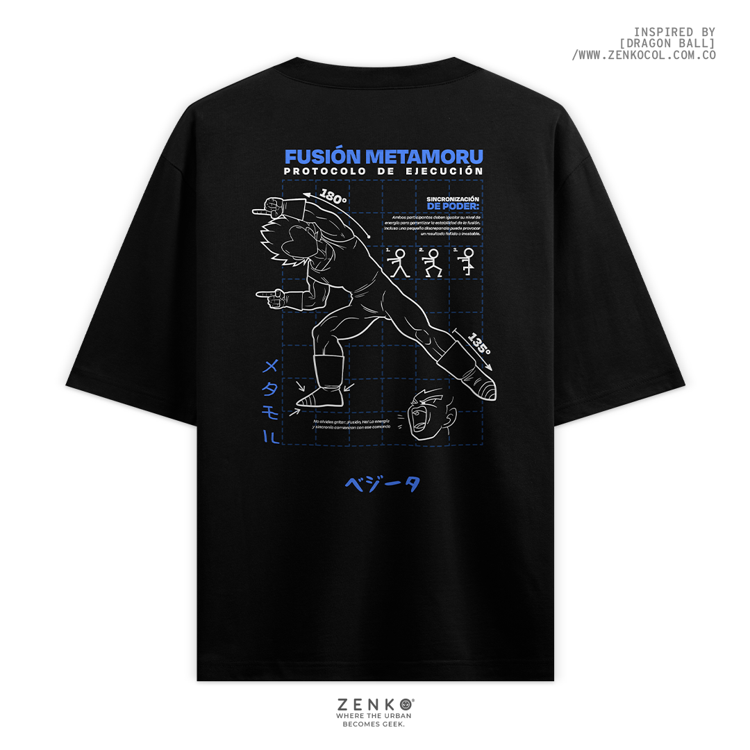 Camiseta Oversize - Vegeta Fusión