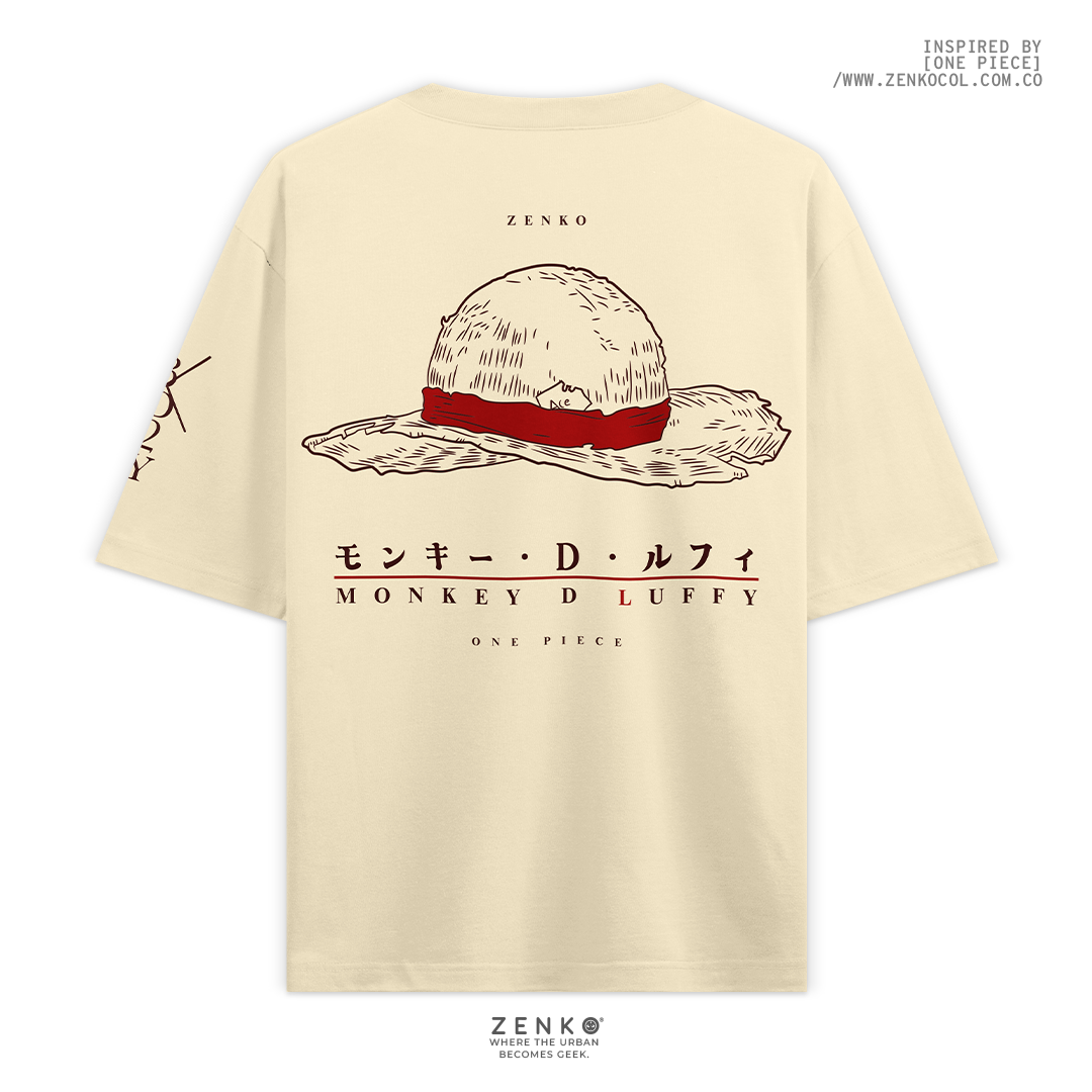 Camiseta Oversize - Luffy Sombrero de Paja