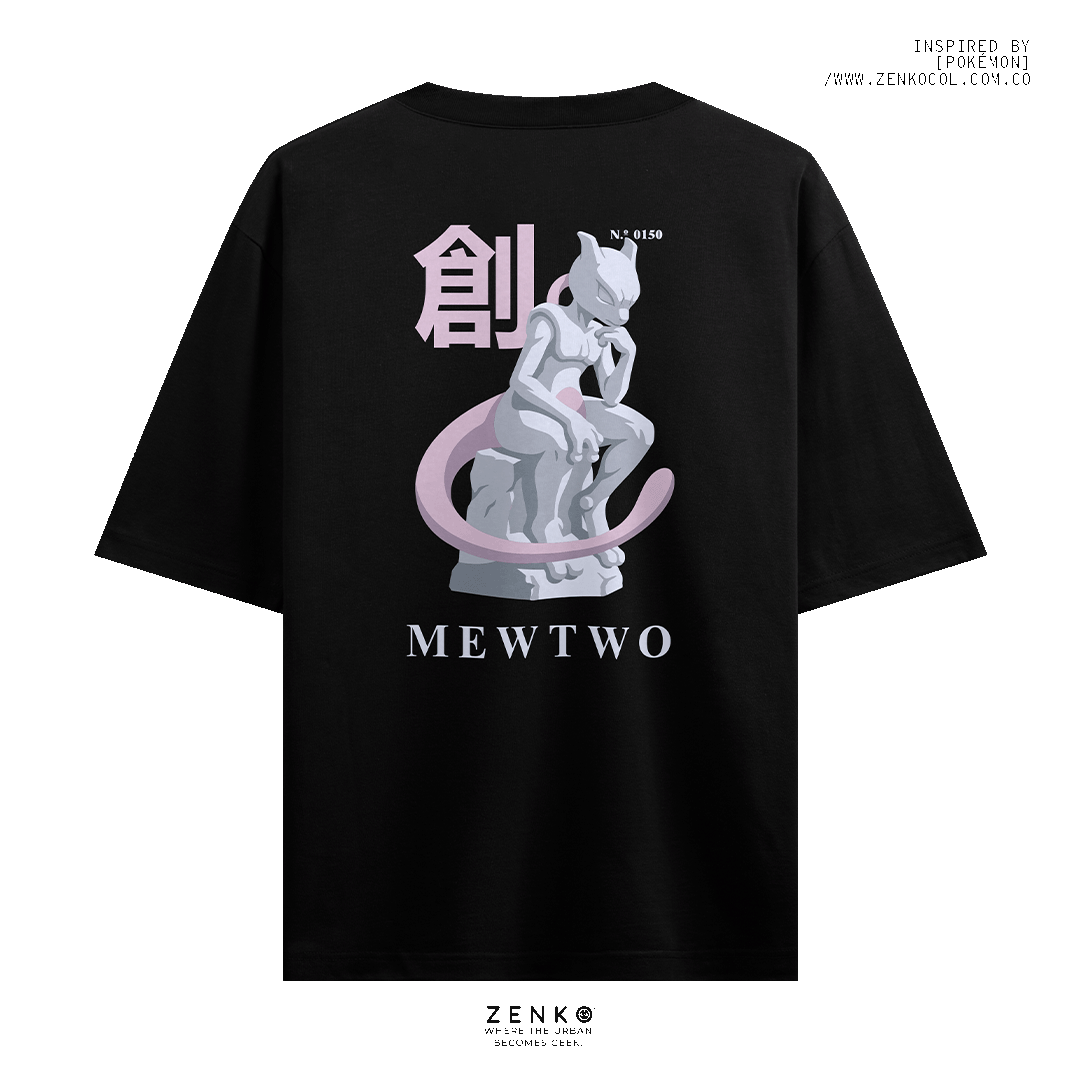 Camiseta OVERSIZE - Mewtwo "El Pensador"