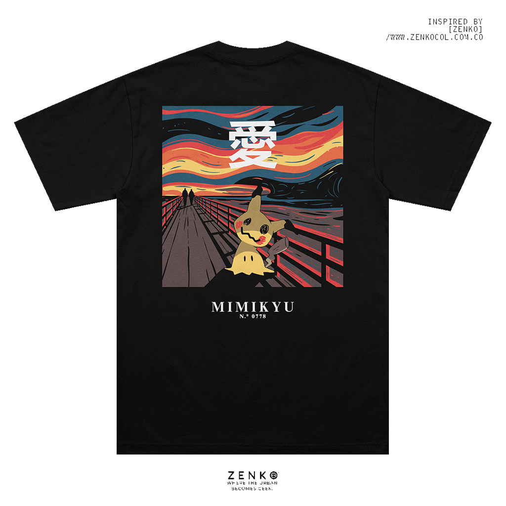 Camiseta Regular Fit - Mimikyu "El Grito"