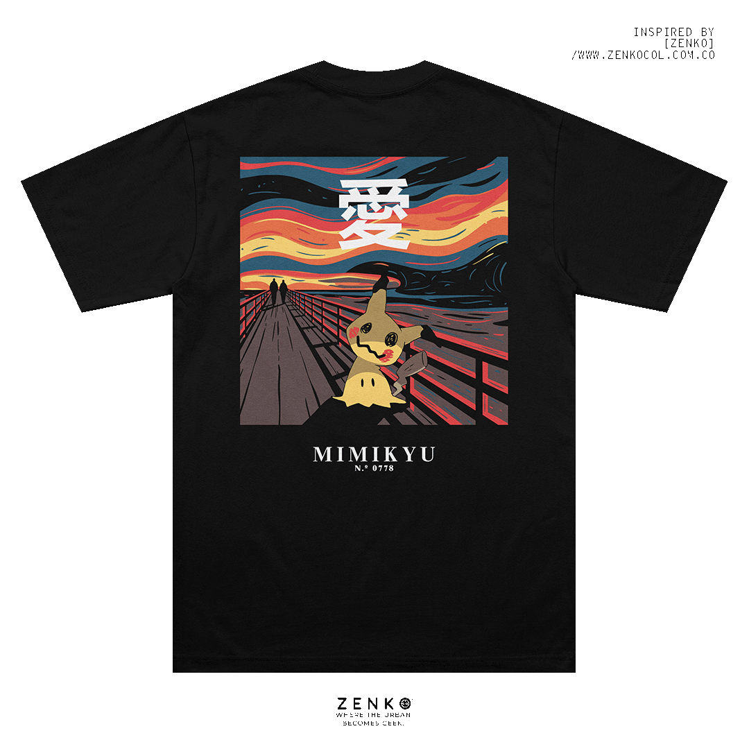 Camiseta Regular Fit - Mimikyu "El Grito"