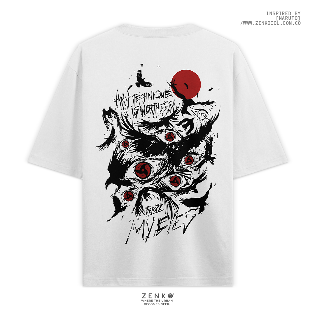 Camiseta Oversize - Itachi Cuervos