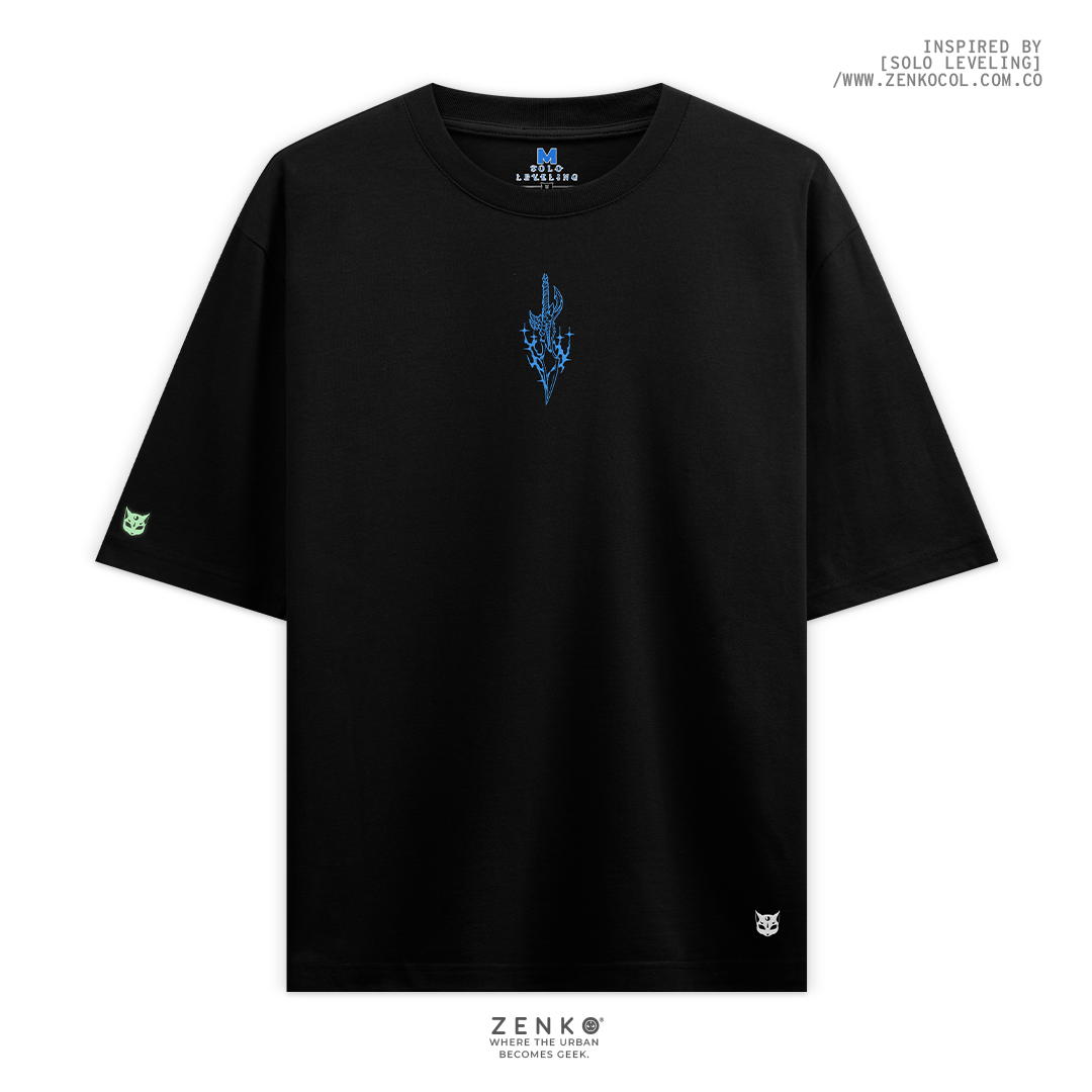 Camiseta Oversize - Solo Leveling  Azul