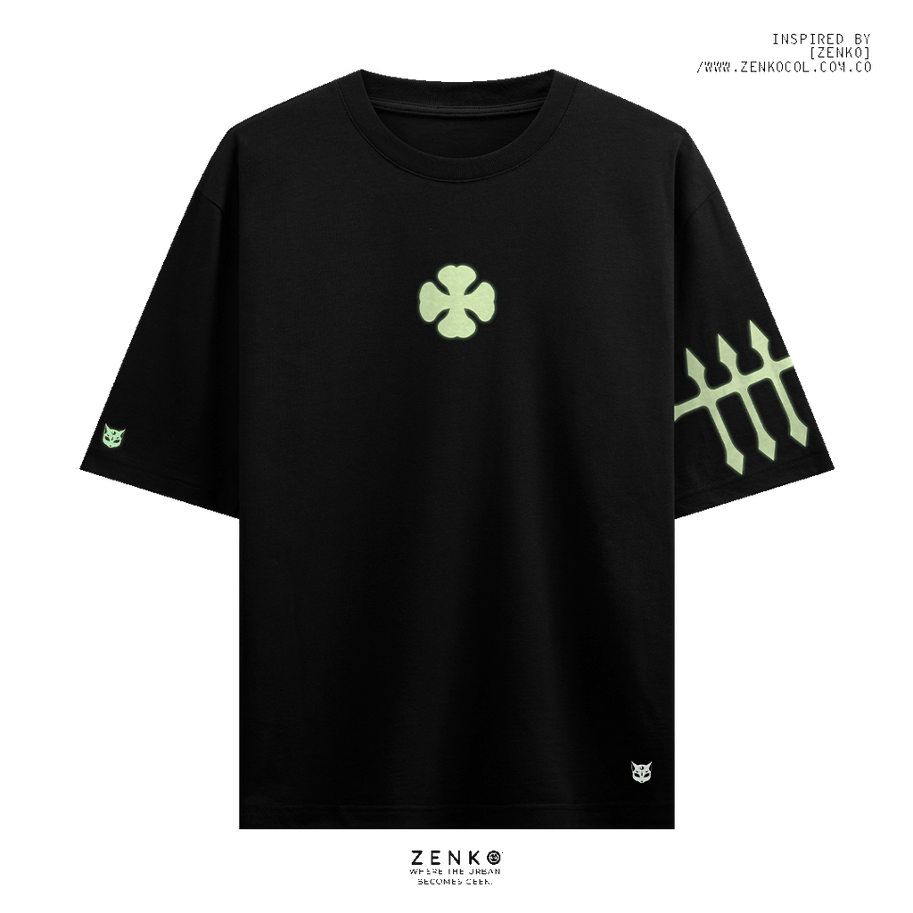 Camiseta Oversize Yuno | Black Clover Edition (Glow in the Dark)