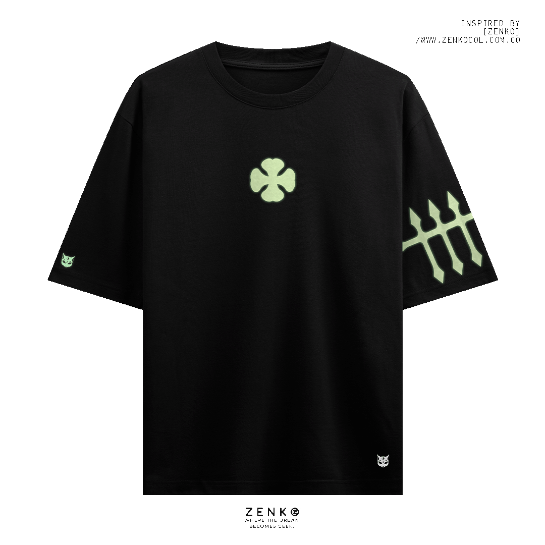 Camiseta Oversize Yuno | Black Clover Edition (Glow in the Dark)