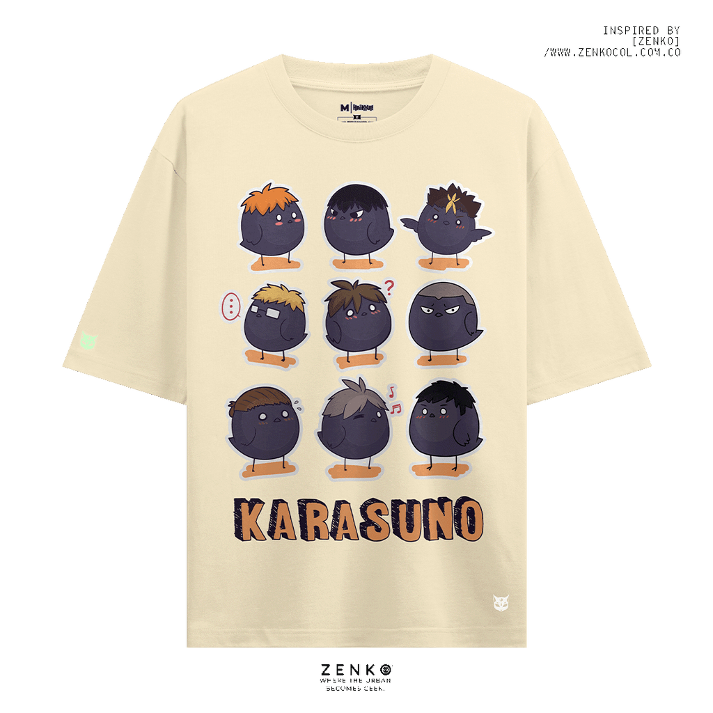 Camiseta Oversize - Haikyuu 'Karasuno'