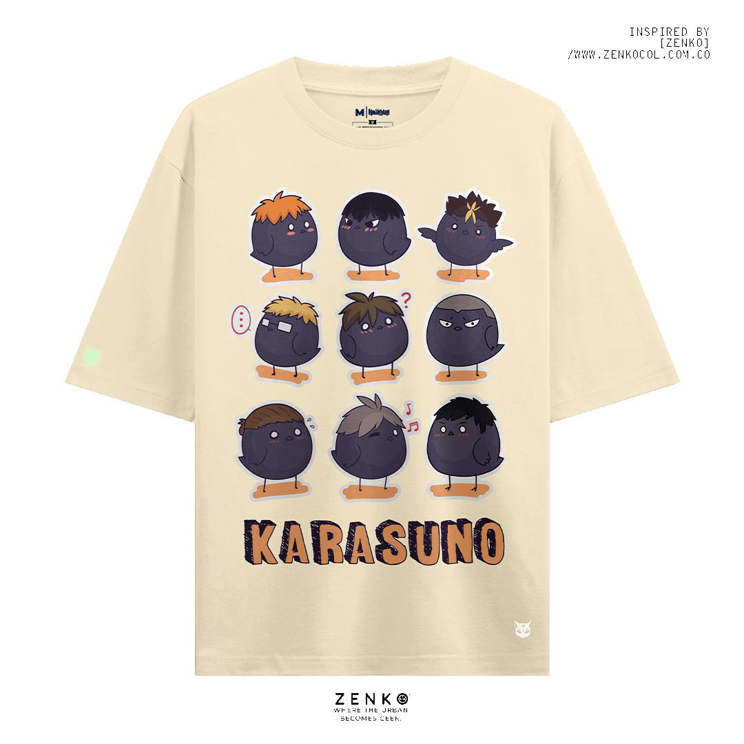 Camiseta Oversize - Haikyuu 'Karasuno'