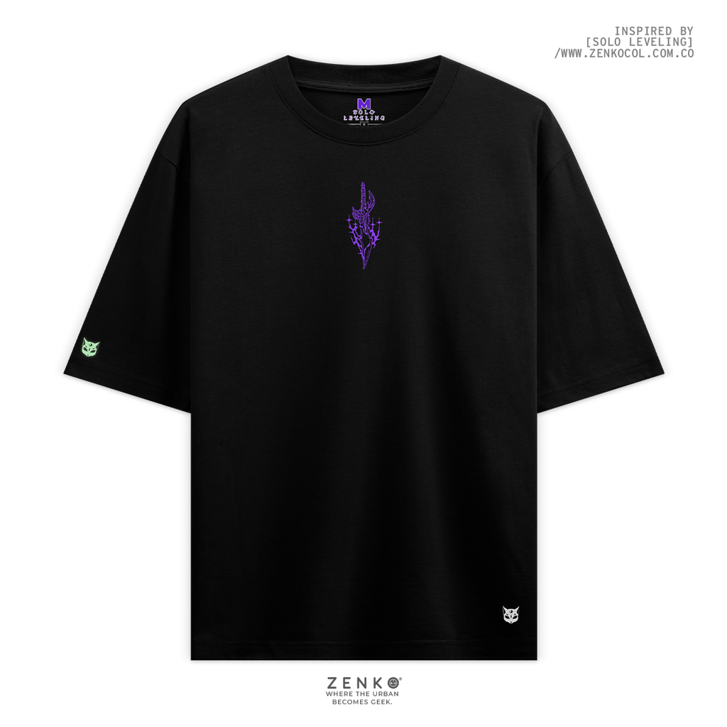Camiseta Oversize - Solo Leveling  Morado