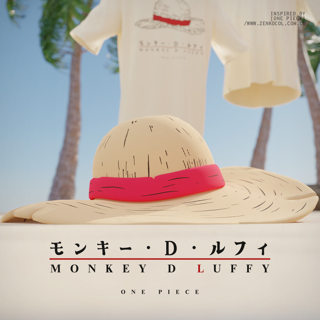 Camiseta Oversize - Luffy Sombrero de Paja