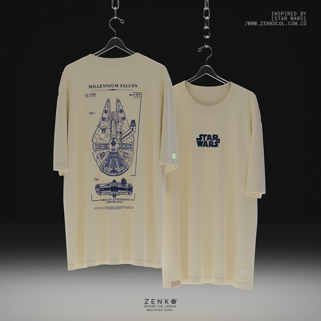 Camiseta Oversize - Millennium Falcon