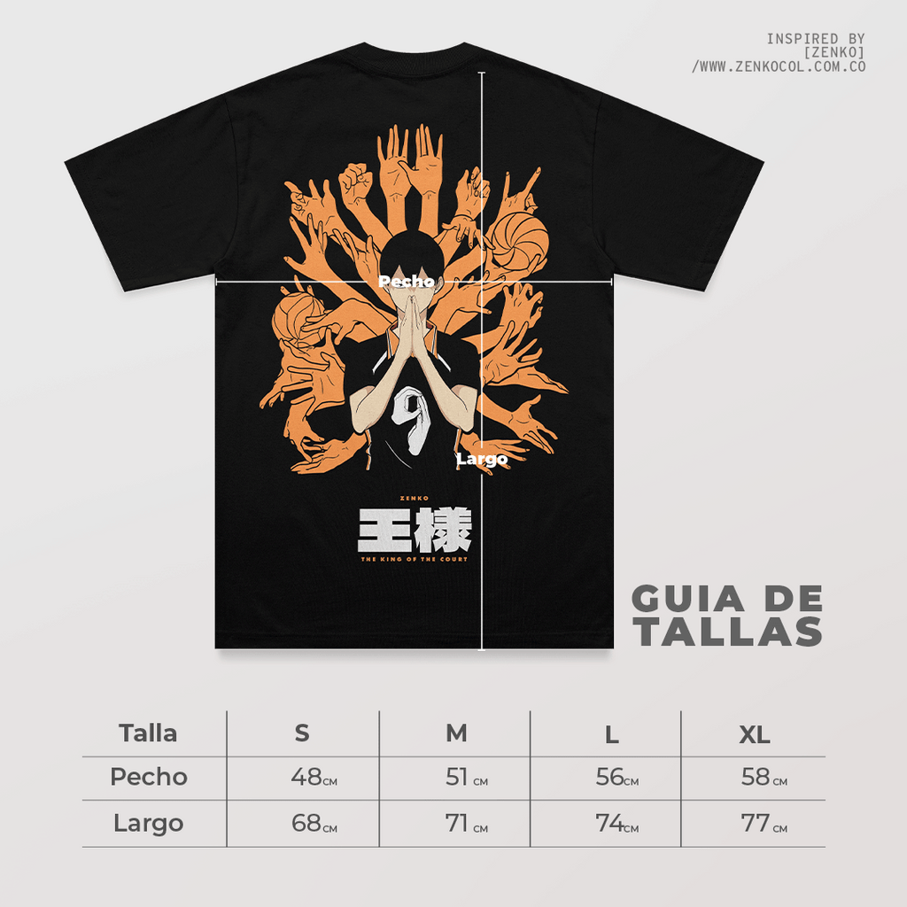 Camiseta Regular Fit - Haikyuu 'King of the Court'