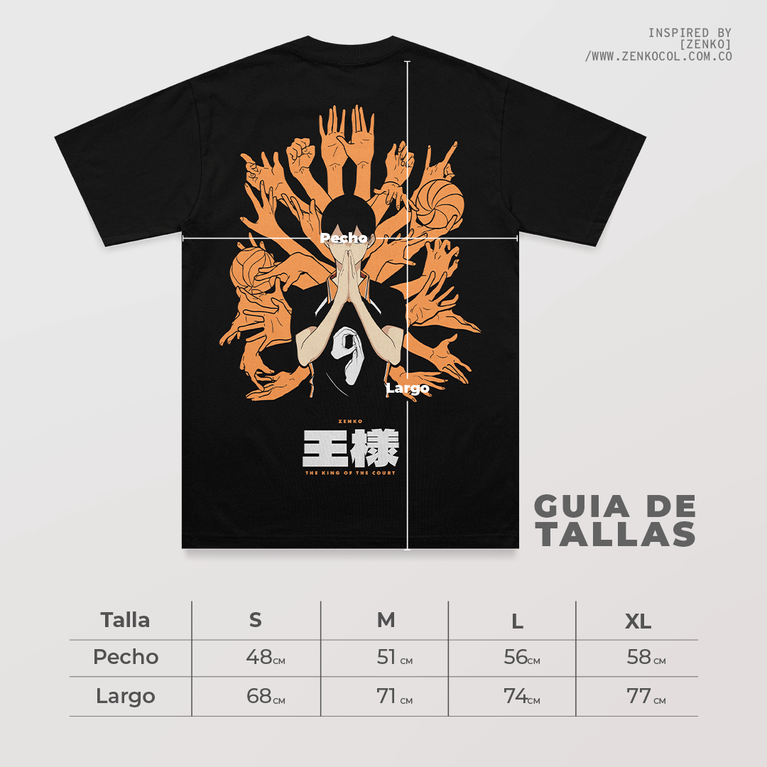 Camiseta Regular Fit - Haikyuu 'King of the Court'