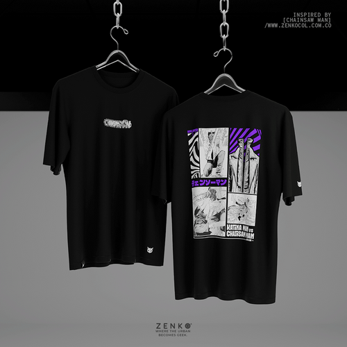 Camiseta Oversize  - Chainsaw Man