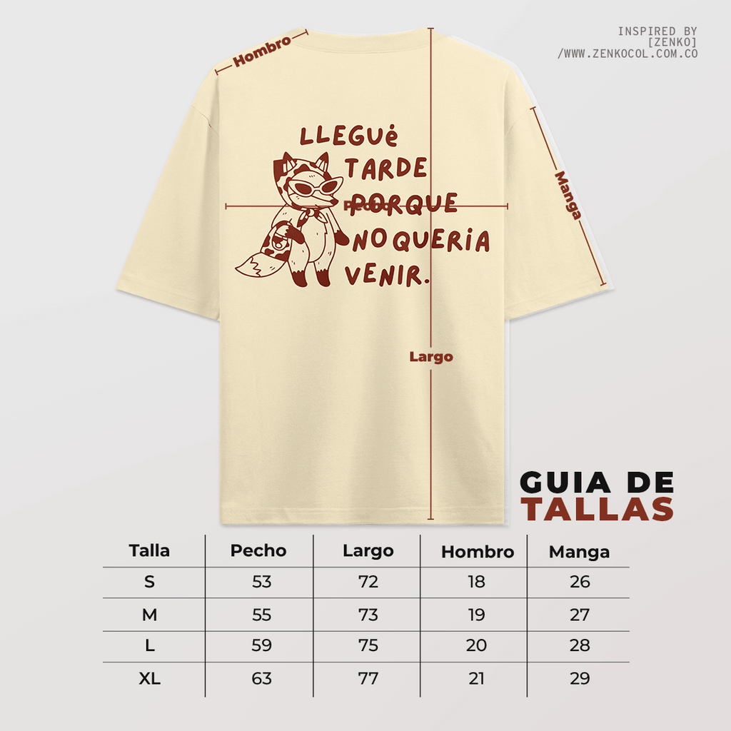 Camiseta OVERSIZE - No queria Venir