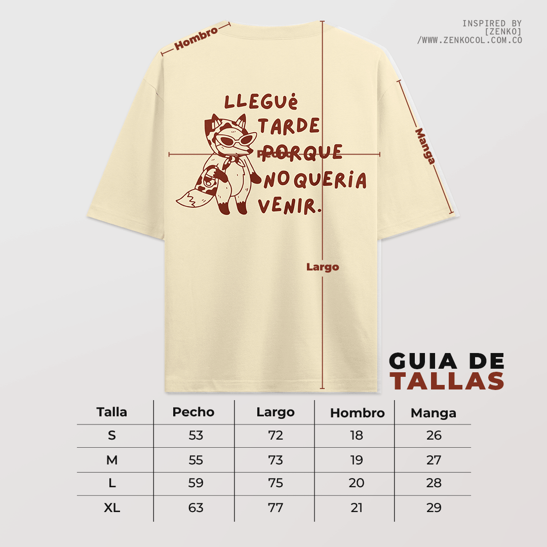Camiseta OVERSIZE - No queria Venir