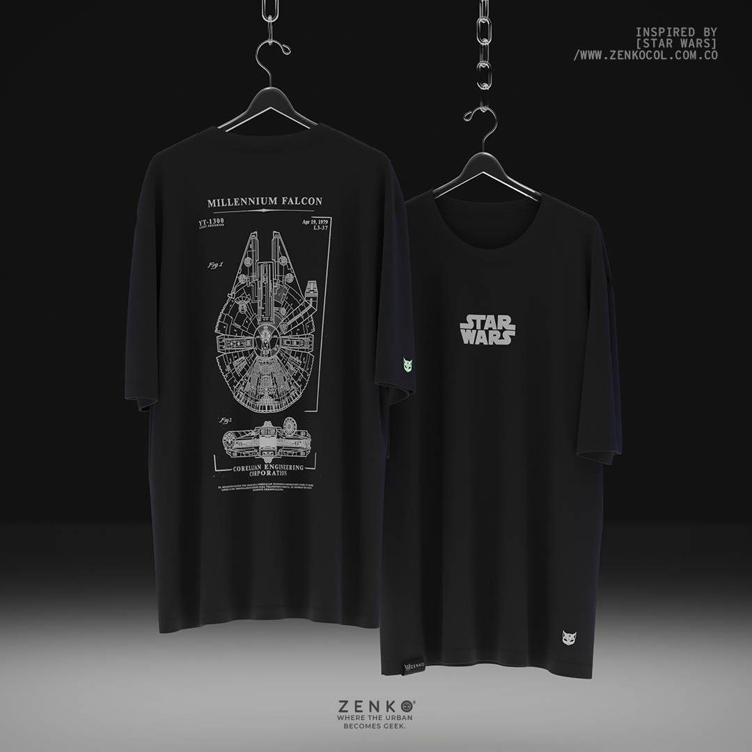 Camiseta Oversize - Millennium Falcon