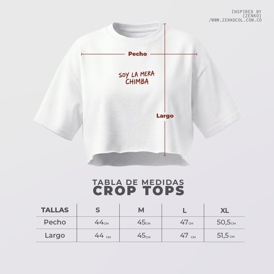 Crop Top - Soy la mera Chimba