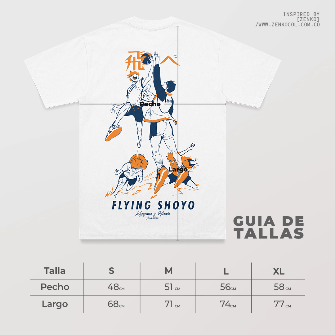 Camiseta Regular - Fit Haikyuu 'Flying Shoyo'