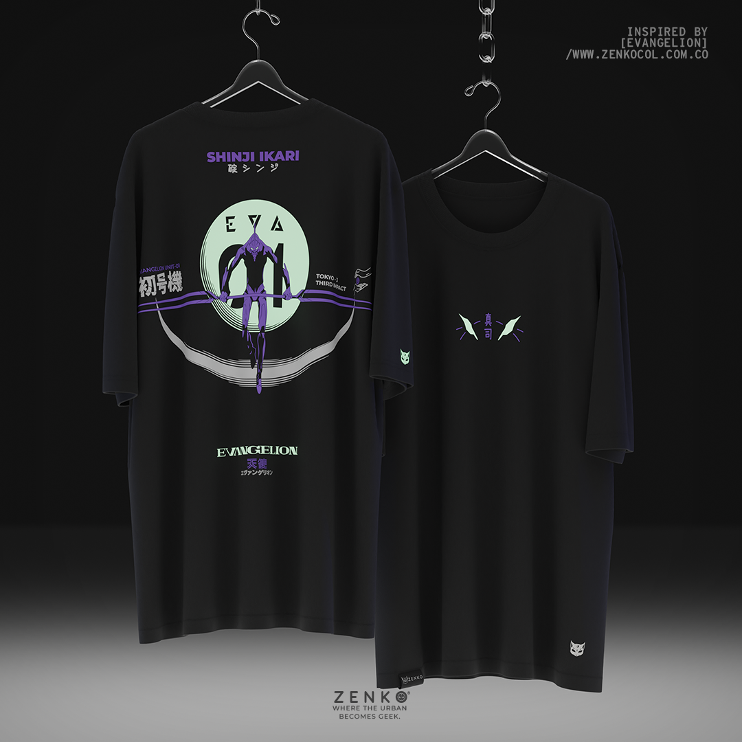 Camiseta Oversize - Evangelion Eva 01