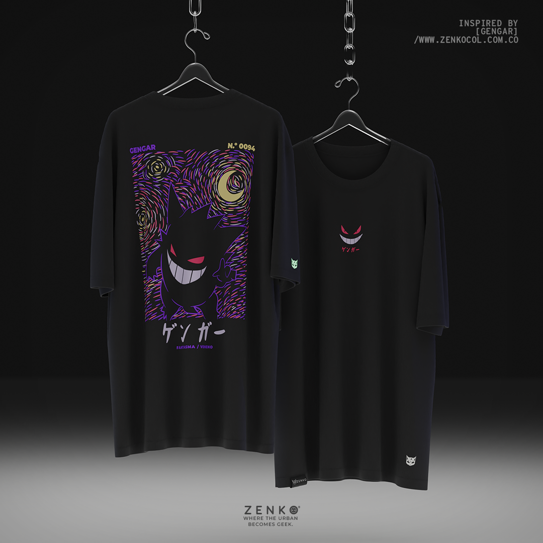 Camiseta Oversize - Gengar Pokemon