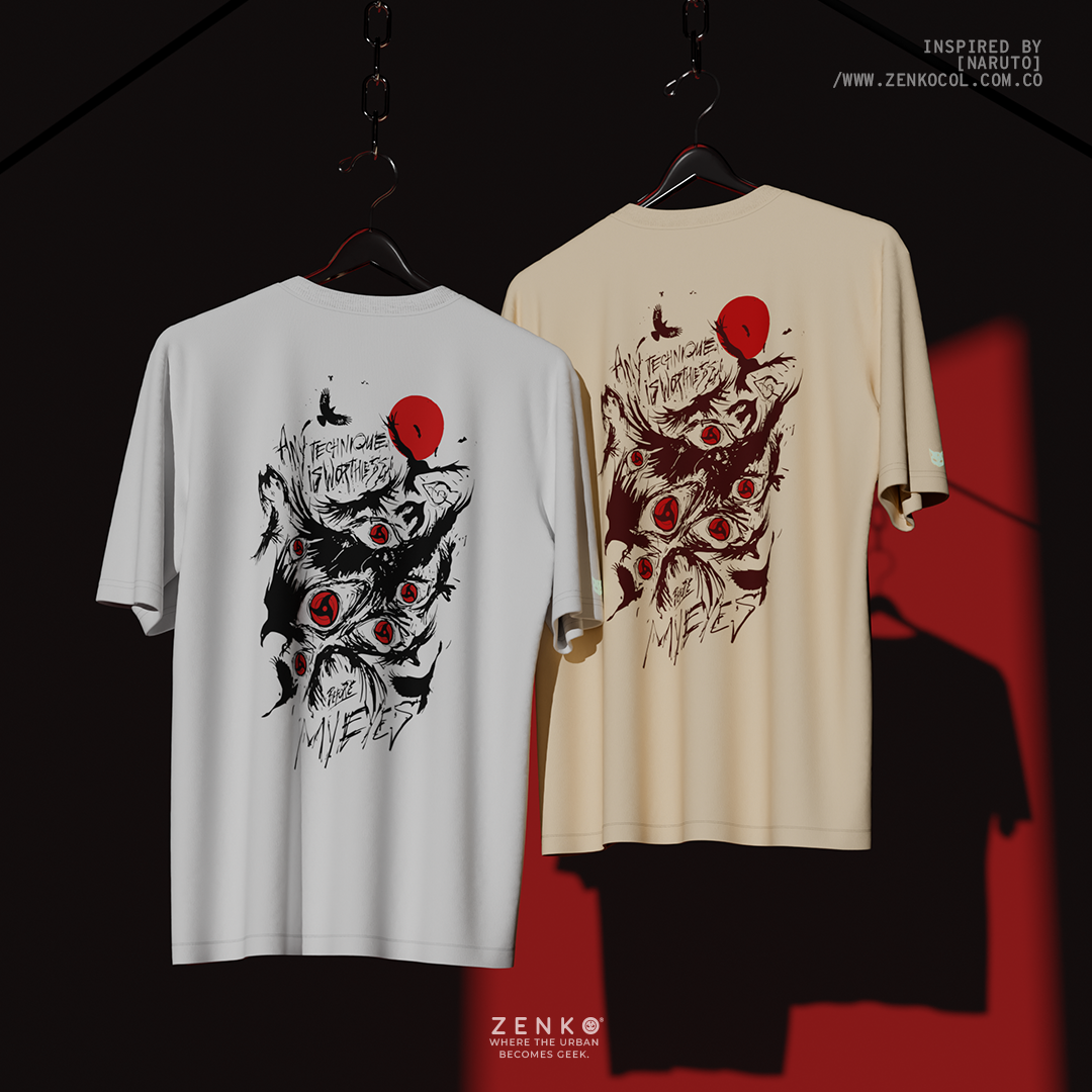 Camiseta Oversize - Itachi Cuervos