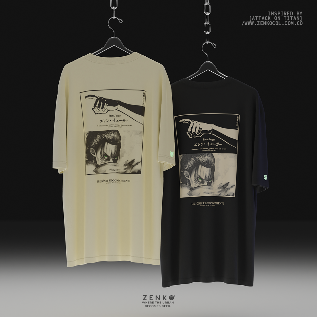 Camiseta Oversize - Eren Yeager