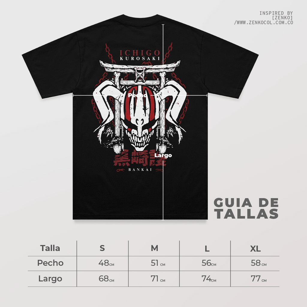 Camiseta Regular Fit - Ichigo Kurosaki