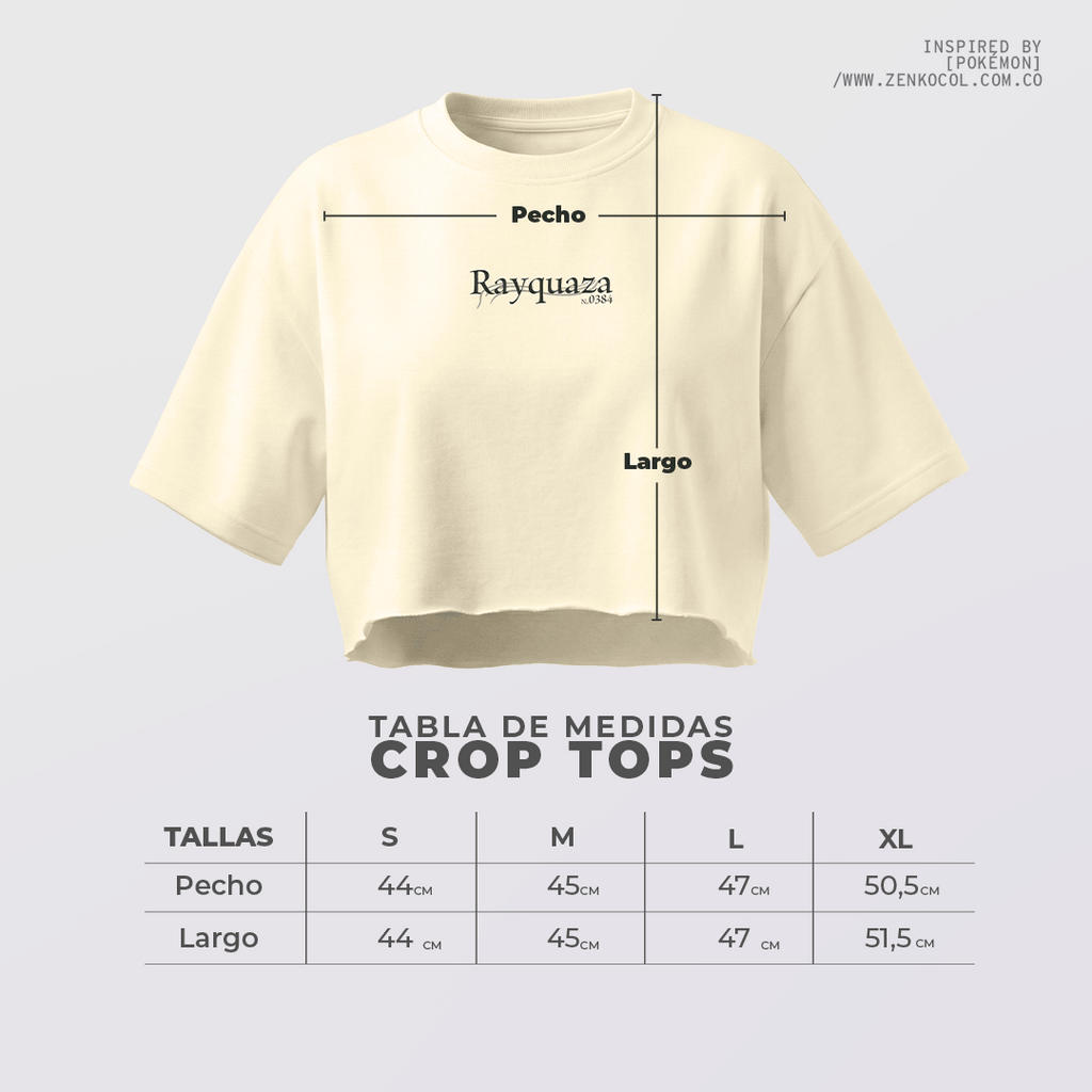 Crop top - Rayquaza "Sumi-e"