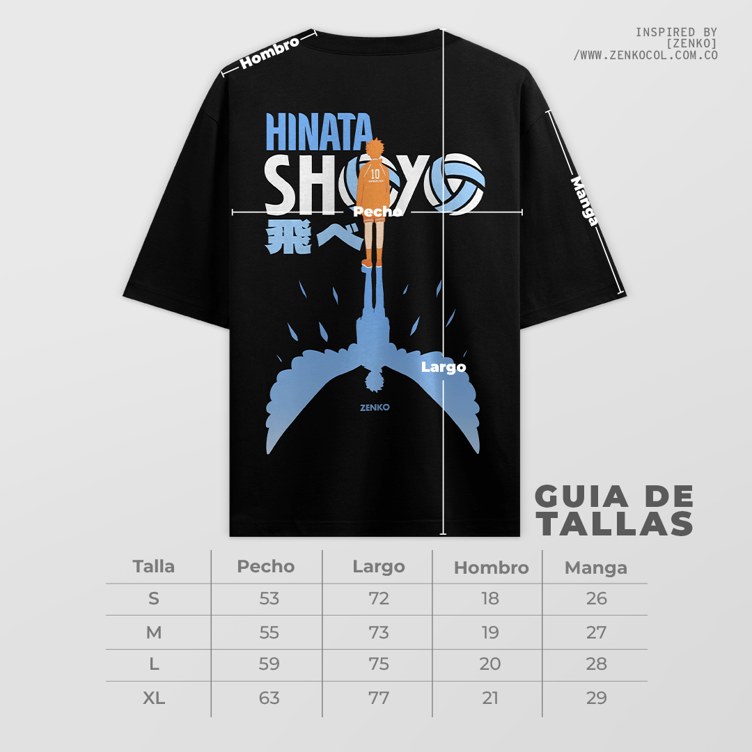 Camiseta Oversize - Haikyuu 'Hinata Shoyo'