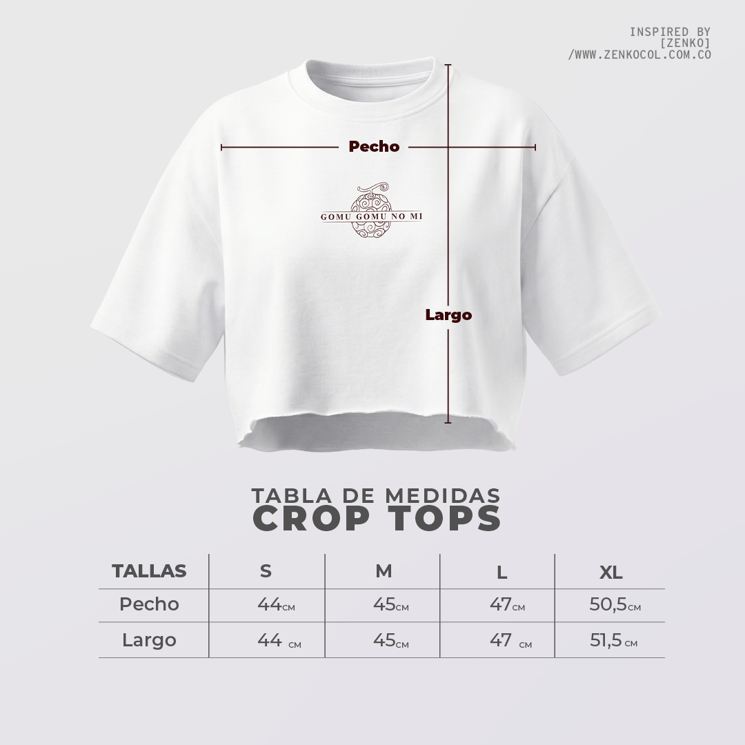 Crop Top - Luffy sombrero de Paja