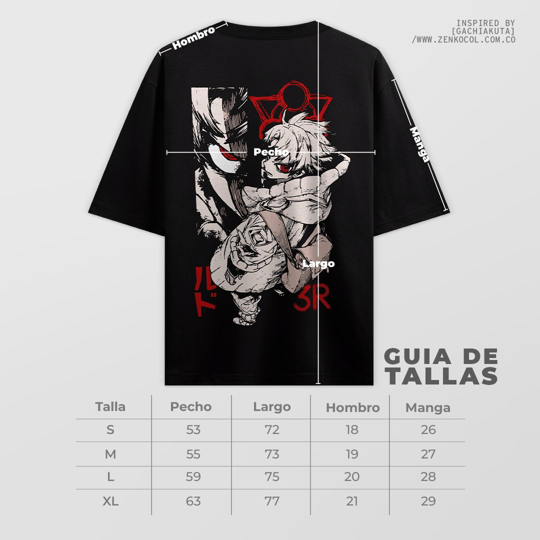 Camiseta OVERSIZE - Rudo Gachiakuta