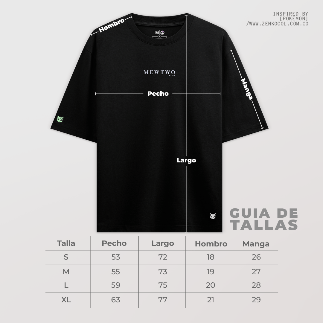 Camiseta OVERSIZE - Mewtwo "El Pensador"