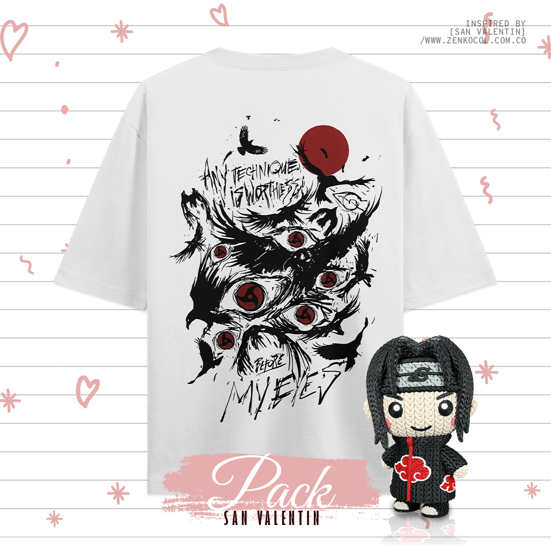 Camiseta Itachi + Funko 3D