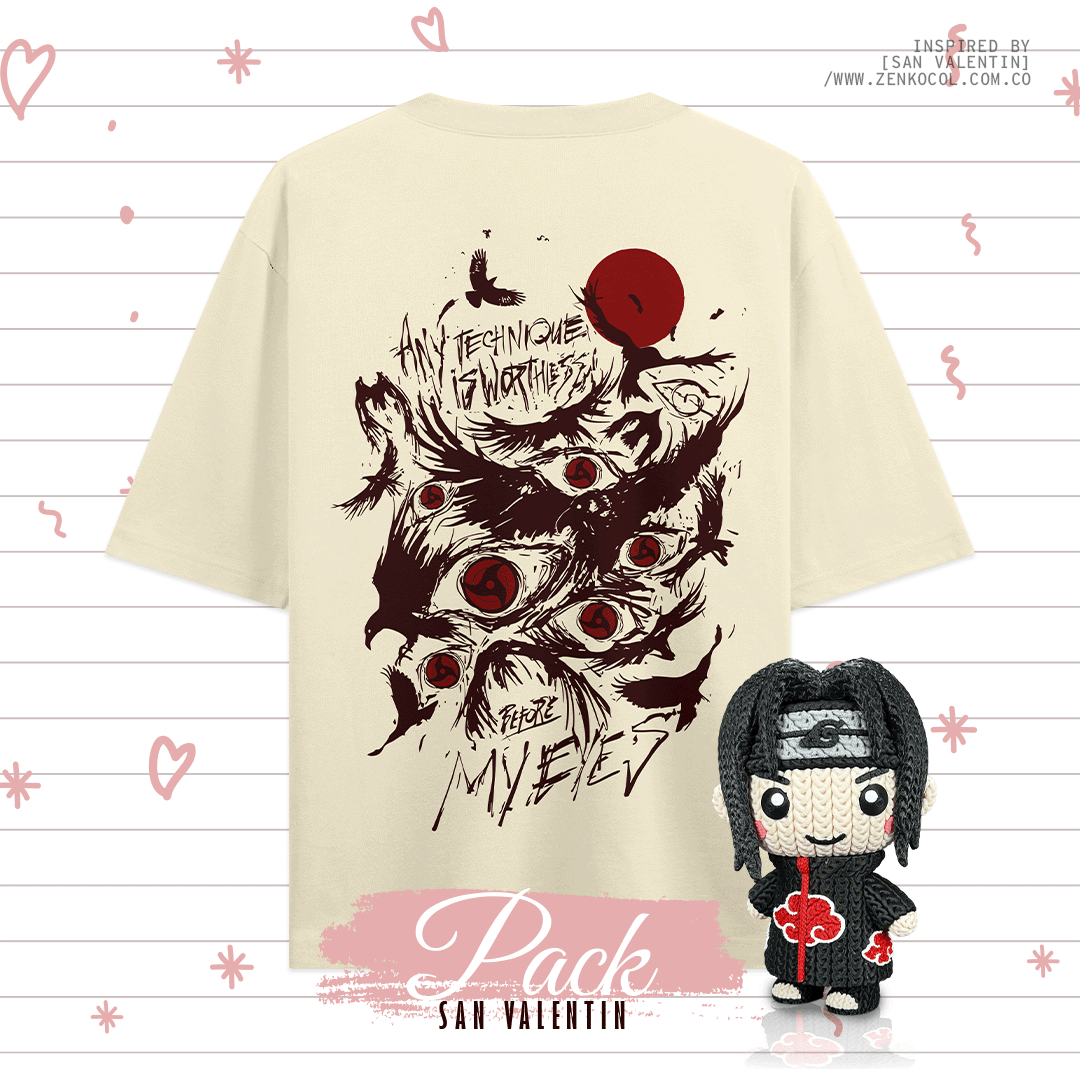Camiseta Itachi + Funko 3D