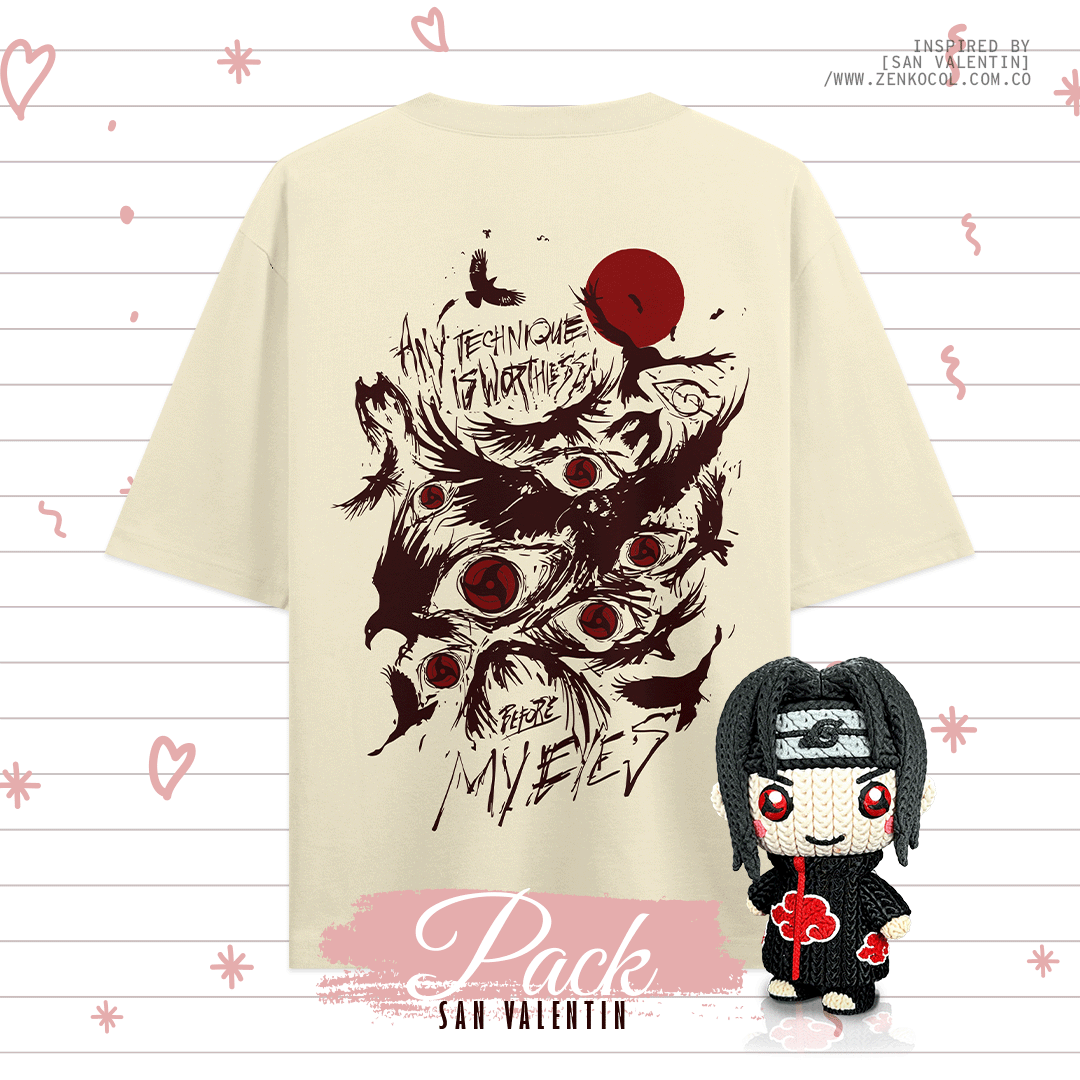 Camiseta Itachi + Funko 3D
