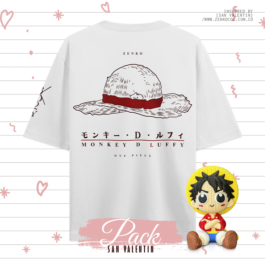 Camiseta Luffy + Funko 3D