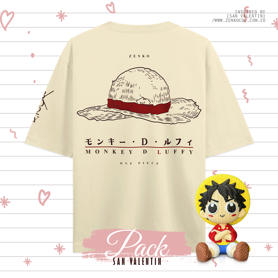 Camiseta Luffy + Funko 3D