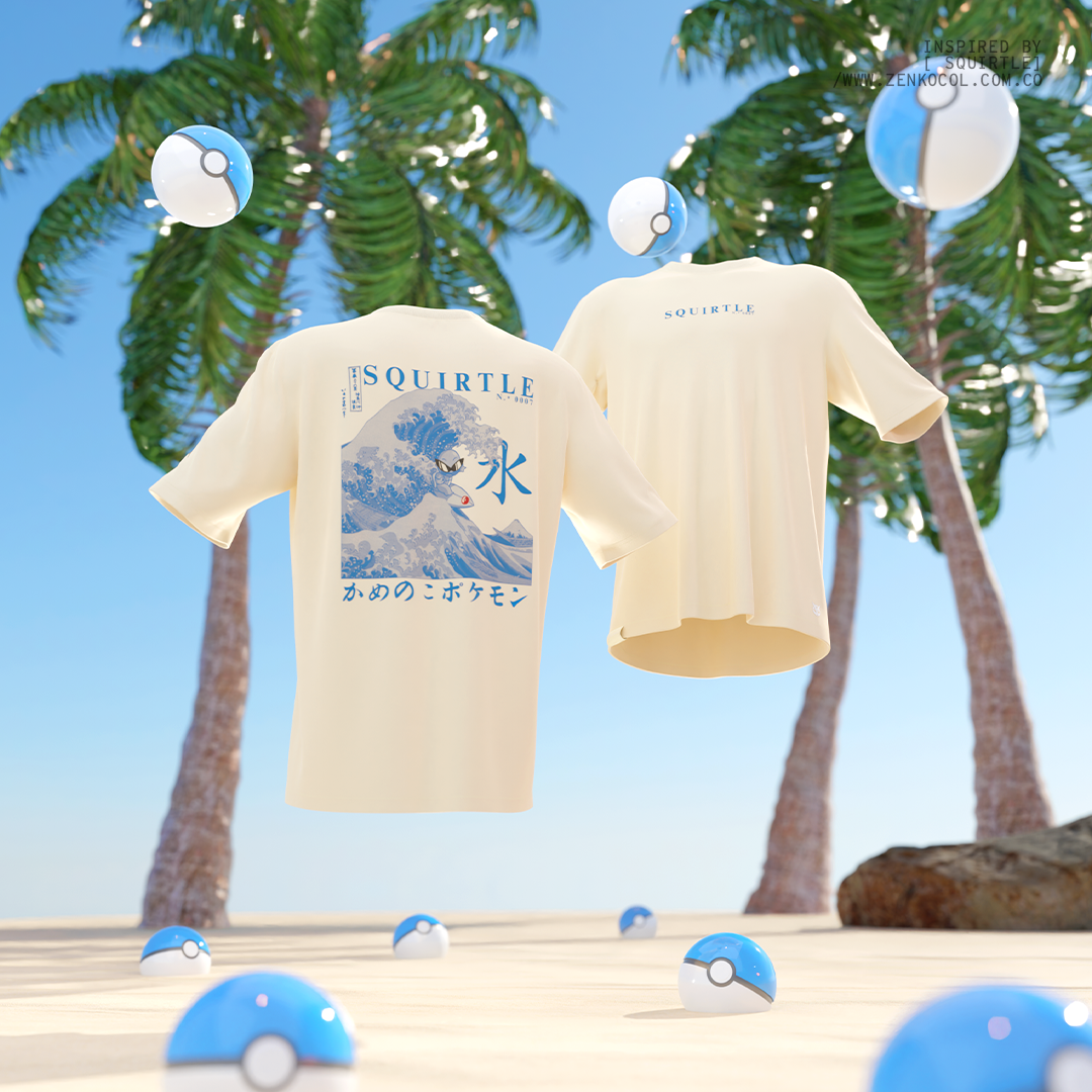 Camiseta Oversize - Squirtle